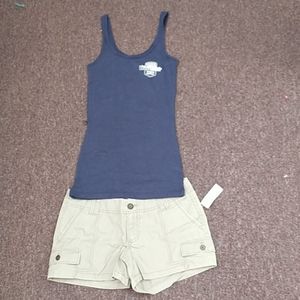 Tank top shirts and suspenders